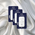 3 Adet 50 Gr İar Gümüş Külçe