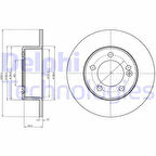 ARKA FREN AYNASI RENAULT MASTER III 10 OPEL MOVANO B 13 2.3dCi 305x12x71.5 5 DELİK TEK TEKER