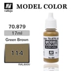 Vallejo 70879 18 ml. (114) Green Brown-Matt, Model Color Serisi Model Boyası