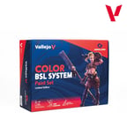Vallejo 72183 48x18 ml. BSL Sistem (base, shadow & light tones) Renkleri ve Saklama Kutusu, Game Color Serisi Model Boyası