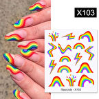 Su transferli nail art sticker X103 (53013-3)
