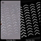 3D Reflektif efekt nail art sticker  model - 16 (55881- 16)