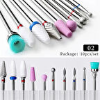 Freze uç seti 10 parça (55641-2)