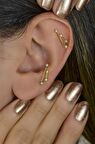 Koç Burcu Küpe Takımyıldızı Piercing Gold Aries
