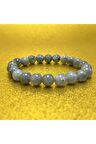 Labrodorit 8mm Elastik Misinalı Doğal Taş Bileklik