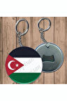 2 Adet Filistin Türk Bayrağı Kudüs Filistin Gazze Özgür Temalı Açacaklı Anahtarlık