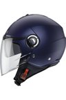 Motosiklet Kaskı Riviera V4 Matt Blue Güneş Vizörlü Yarım Açık Kask