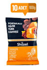 Shazel Portakallı Hazır Türk Kahvesi 100 gr x 10 Adet