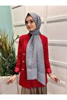 Elegance Monogram Şal 1090100 Gri İE1090100