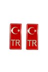 Tr Plaka Sticker (2 Adet ) / Yacıy01