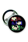 Snoopy Peanuts Buton Rozet