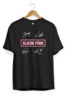 Black Pink İmza Baskılı T-shirt