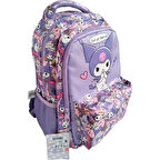 Orjinal Lisanslı Kuromi Okul Çantası Sırt Destekli 3 Gözlü Mor 3185