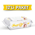 Sensitive Islak Havlu 12X90 Lı 1080 Yaprak Alkol İçermez Doğal Özlü Temizlik