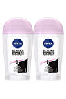 NIVEA Kadın Stick Deodorant Black&white Invisible Clear 48 Saat Anti-perspirant Koruma 40ml X2 Adet