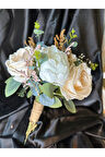 Beyaz Gelin el çiçeği,düğün el buketi nikah çiçeği damat çiçeği LALE,ŞAKAYIK,ORTANCA,GALA ÇİÇEĞİ,GÜL