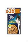 Felix Sensations Tavuklu ve Havuçlu Yaş Kedi Maması 26 x 85 G