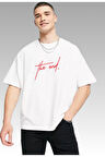 The end Baskılı Oversize Pamuk Tshirt, trend moda tişört