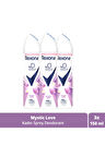Rexona Kadın Sprey Deodorant Mystic Love %0 Alüminyum 48 Saat Ter Kokusuna Karşı Koruma 150 ml X3