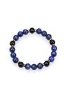 Obsidyen & Lapis Doğal Taş Bileklik 8mm