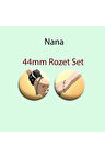 Nana x Hachi 2 Adet 44mm buton rozet- Anime rozet