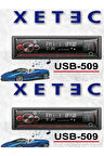 USB-509 USB -BluetoothMP3- Radyo Çalar Oto Teyp Enerji Oto Power ( 3 ANFİ ÇIKIŞLI )