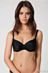 8100 Kadın Siyah Dolgusuz Büyük Beden Sütyen