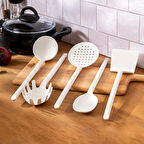 Emsan Fiesta 5 Parça Servis Seti Beyaz