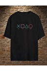 - Baskılı Oversize T-shirt Play