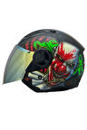 AIRFLOW 2 HAPPY DREAMS KASK SİYAH CAM