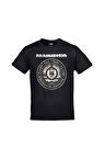 Unisex Siyah Rammstein Baskılı Tshirt