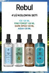 Rebul Aqua-Ice-Dark Spice-Pine Forest Sprey Pet Şişe 125ml Set