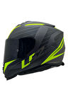 STORM 2 NERVE MAT SİYAH-NEON SARI KASK SİYAH CAM