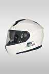 M-966 Motosiklet Kaskı White