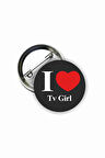 I Love Tv Girl Buton Rozet