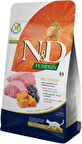 N&D Pumpkin Tahılsız Kuzu Etli, Yaban Mersinli ve Bal Kabaklı 1,5 kg Kısırlaştırılmış Kedi Maması