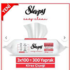 Sleepy Easy Clean Kiraz Çiçeği Yüzey Temizlik Havlusu&mendili 3x100 (300 YAPRAK)