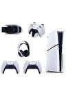 Playstation 5 Slim Standart Edition 1TB+ 2.DualSense +3D Kulaklık + Şarj+Kamera(İthalatçı Garantili)