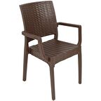 Mandella Elit Rattan Koltuk (6 Adet) KAHVERENGİ