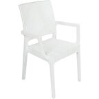 Mandella Elit Rattan Koltuk (4 Adet) BEYAZ