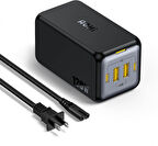 Aohi Magcube 4 Portlu Masaüstü Usb Şarj İstasyonu, Gan+ 120W Hızlı Şarj Cihazı