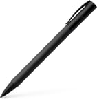 Faber-Castell Ambition All Black Tükenmez Kalem, M Uç, Çevirme Mekanizmalı, Krom Kapak, Siyah Refil
