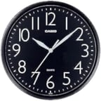 casio iq-05-1df duvar saati, siyah, standart