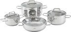 Jumbo Modena 8 Parça Çelik Tencere Seti