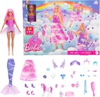 Barbie - Bebekli Noel Takvimi Ve Tek Boynuzlu At Ve Hayvanlarla Birlikte 24 Sürpriz Aksesuar, Moda B