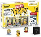 Funko Bitty Pop! Minions - Roller Skating Stuart 4Pk - Roller Skating Stuart, Pajama Bob, Kung Fu Ke
