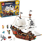 Lego® Creator 3’Ü 1 Arada Korsan Gemisi 31109-9 Yaş Ve Üzeri İçin Yaratıcı Oyuncak Yapım Seti (1260 