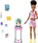 Barbie Skipper Doll & Playset With Accessories, Yemek Zamanı Temalı Bebek Bakıcılığı Seti, Renk Deği
