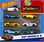 Hpv78 Hot Wheels 8'Li Araba Seti