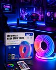 RGB Neon Led Şerit Işık Kumandalı USB Girişli Su Geçirmez Şerit Led